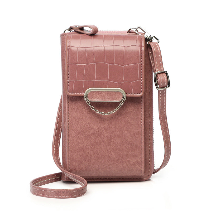 Mobile Phone Bag For Women Chain Stone Pattern Design Shoulder Bags Mobile Phone Bag For Women Chain Stone Pattern Design Shoulder Bags